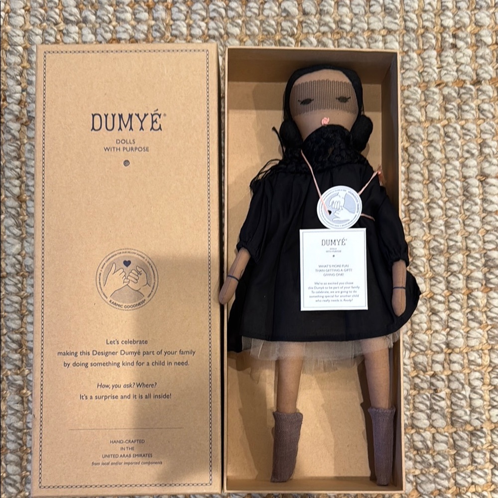 DUMYÉ Handmade Doll with Black Dress